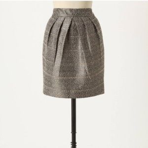 Anthropologie Tabitha Avant Tweed Pleated Skirt. Perfect for the holidays!